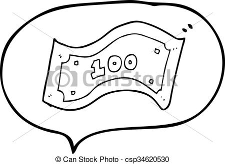 450x329 Cartoon 100 Dollar Bill Vector Clipart Eps Images. 123 Cartoon 100 - 100 Dollar Bill Sketch