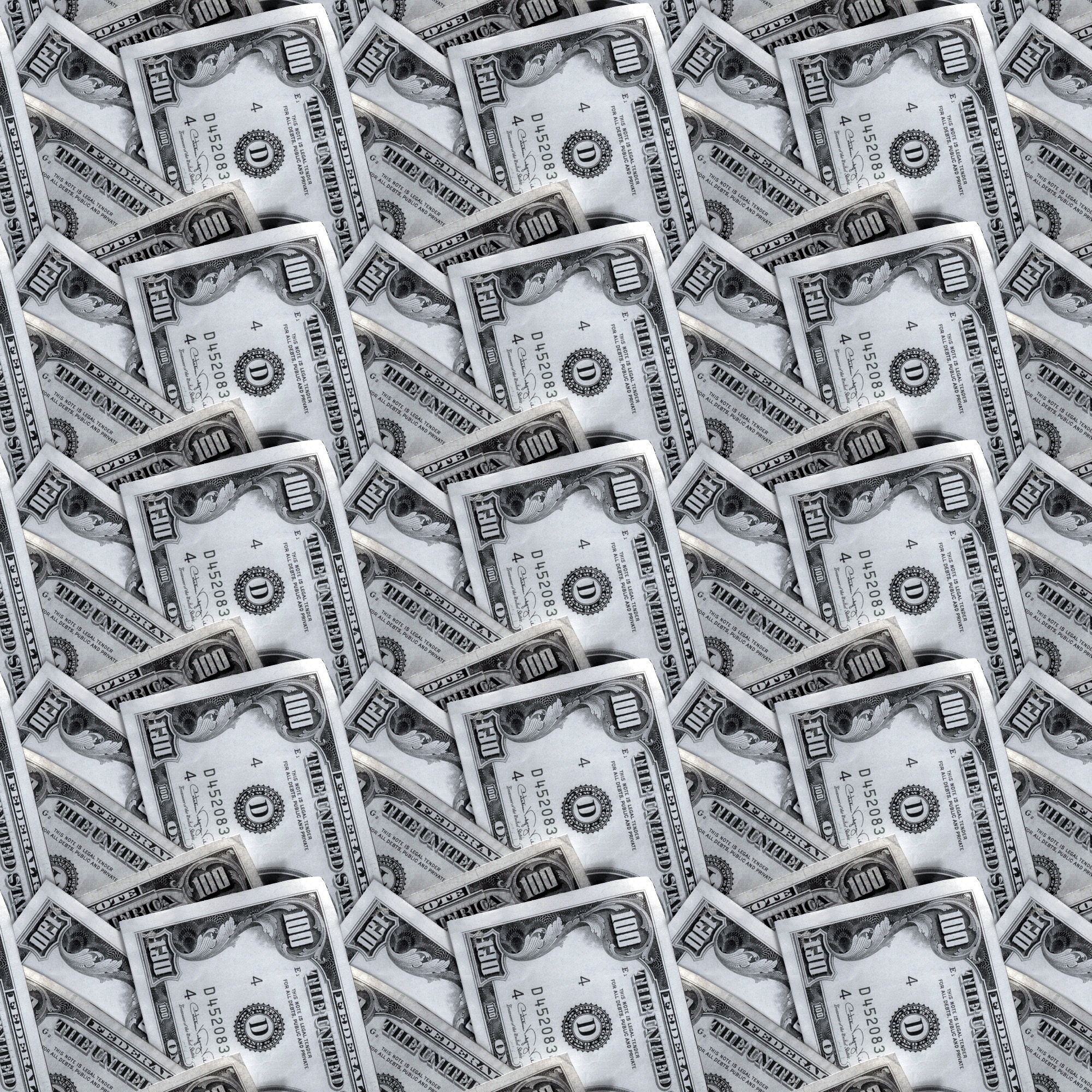 2000x2000 Free Images Retro, Texture, Line, Money, Tile, Monochrome, Cash - 100 Dollar Bill Sketch
