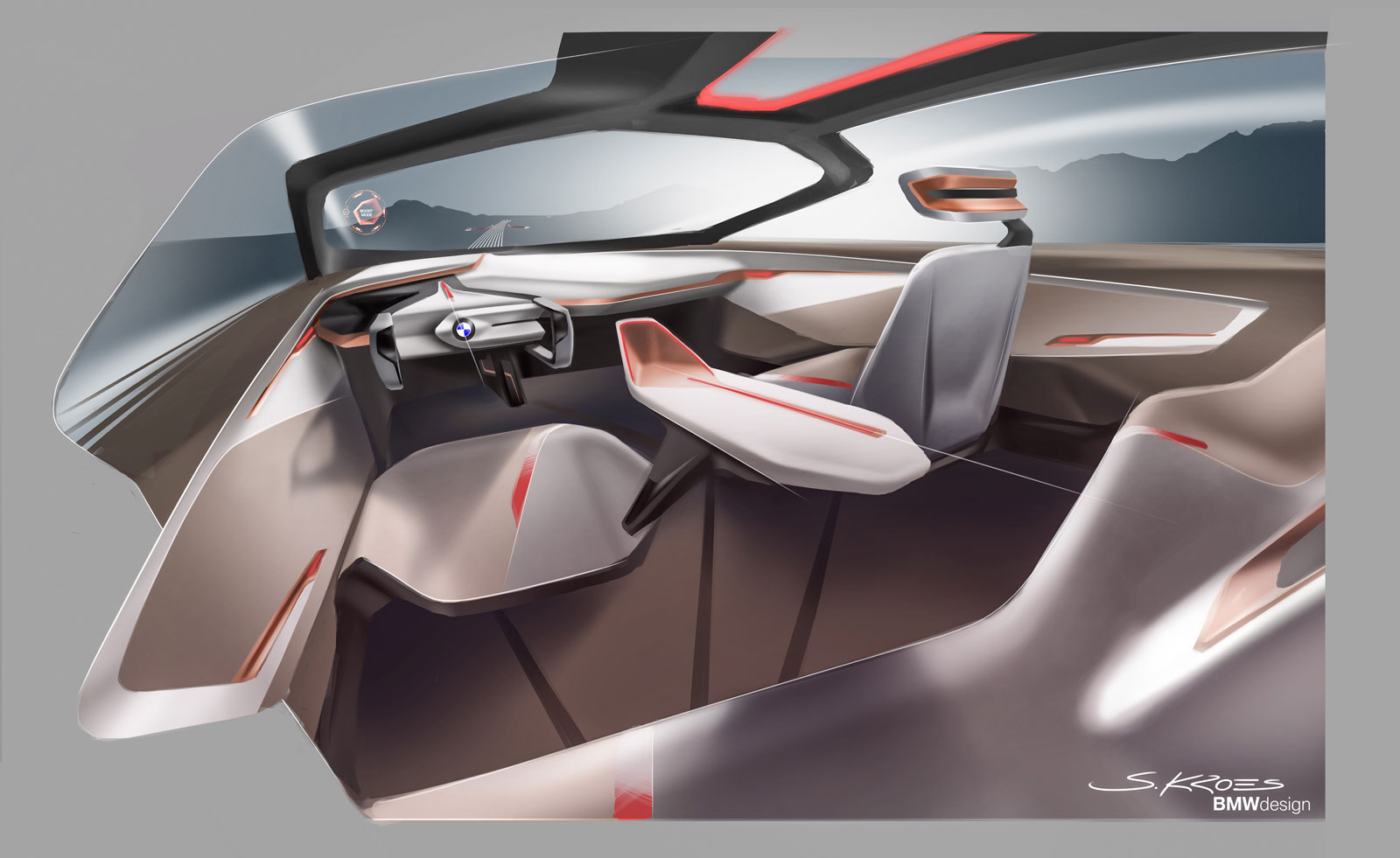 1600x981 2016 Bmw Vision Next 100 - 100 Sketch