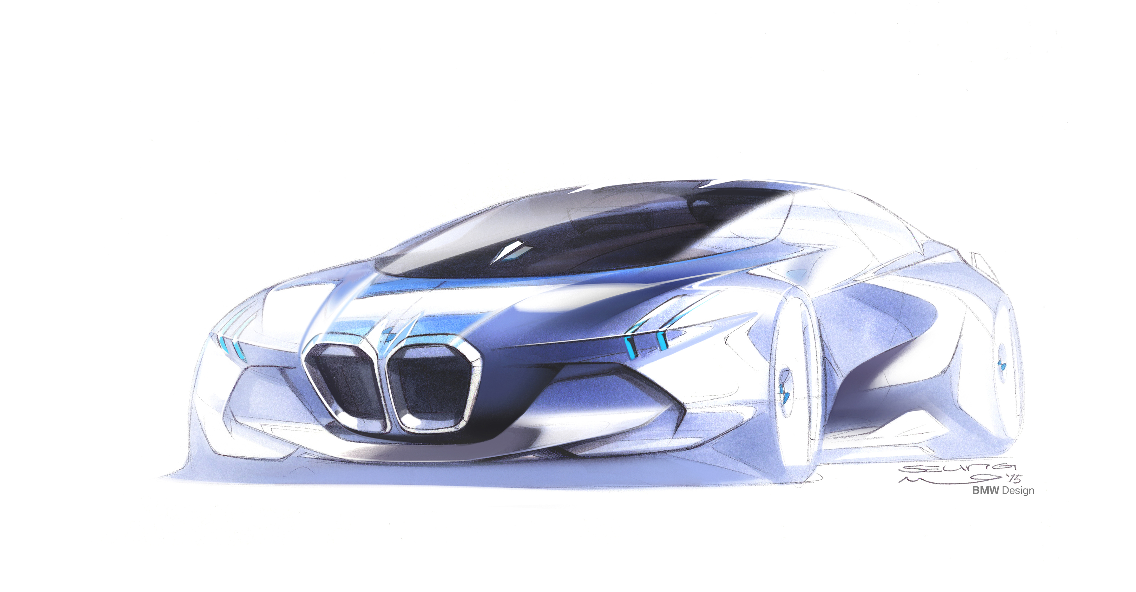 3840x2003 Exterior Design For Bmw Vision Next 100 (2016) On Behance - 100 Sketch