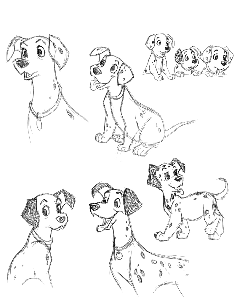 800x1000 Disney Sketch By Sapphireluna - 101 Dalmatians Sketch