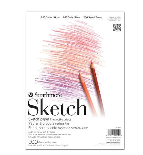 462x500 Sketch Pad Strath 11x14 100sh Tape 25 521 - 11x14 Sketch Pad