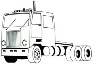 300x208 How To Draw A Truck How To Draw Cars Like A Pro - 18 Wheeler Sketch