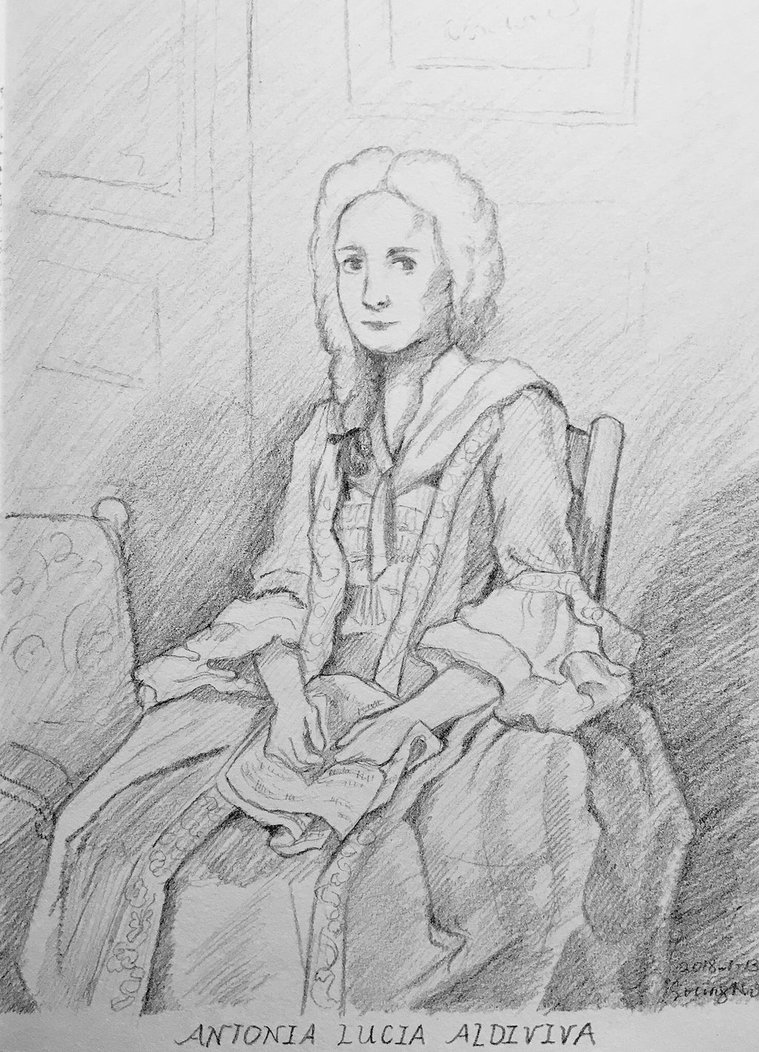 759x1052 Sketch Of A 18th Century Figure Ii By Rossi Rosedeni - 18th Century Sketch