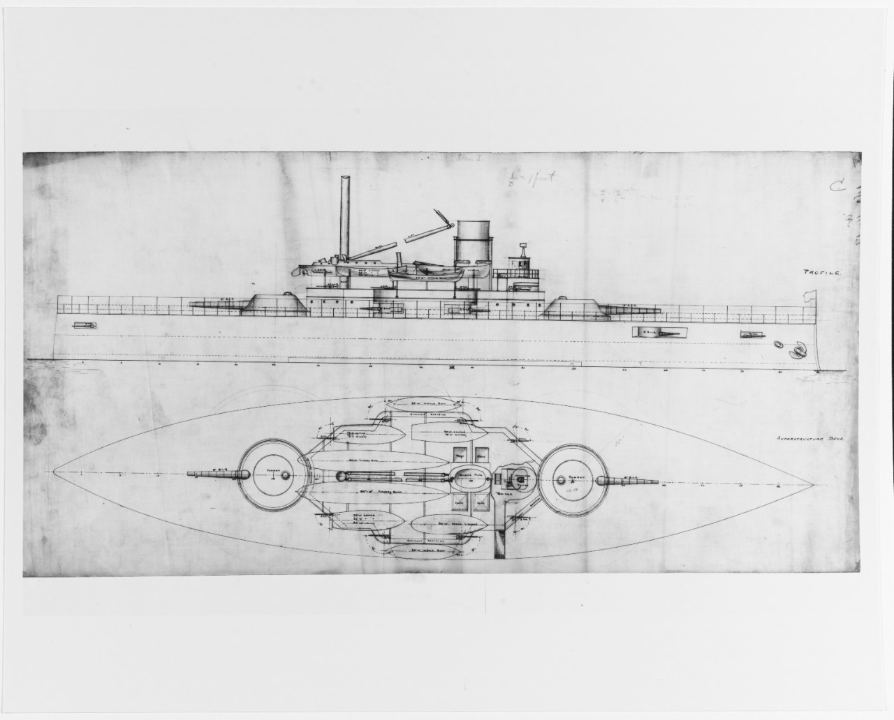 1280x1032 Nh 76606 Uss Texas, 1895 1911 - 1911 Sketch