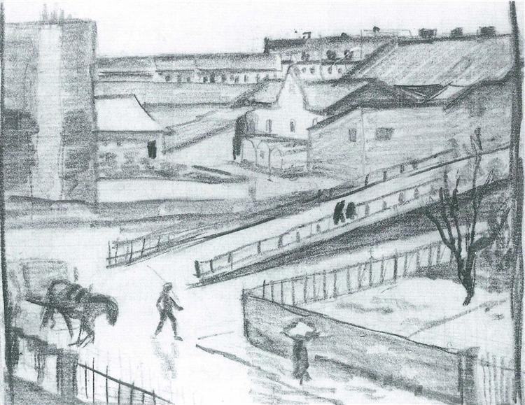 750x579 Sketch Of The Bridge, 1911 - 1911 Sketch