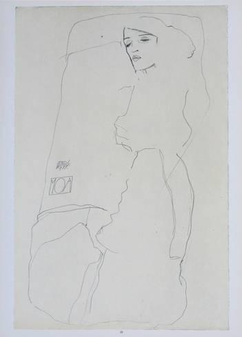 351x488 The Dancer Moa, 1911 Collectable Print By Egon Schiele - 1911 Sketch