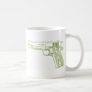 307x307 1911 Pistol Coffee Amp Travel Mugs Zazzle - 1911 Sketch