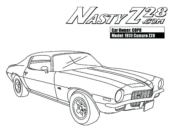 600x450 Collection Of 70 Camaro Drawing High Quality, Free Cliparts - 1969 Camaro Sketch