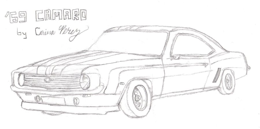 900x447 69 Camaro Sketches - 1969 Camaro Sketch