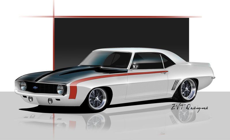 800x486 1969 Camaro Streetworks By Zvtdesigns Sharp Chevys - 1969 Camaro Sketch