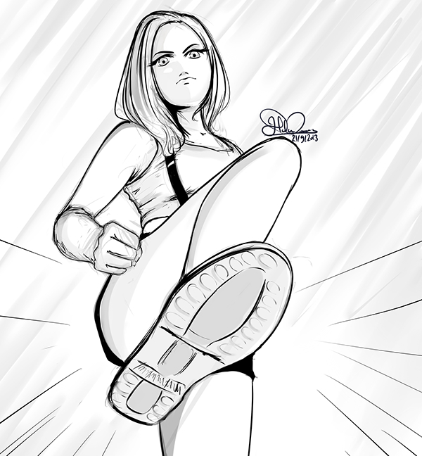 600x648 Perspective Girls Sketch 2 On Behance - 2 Girls Sketch