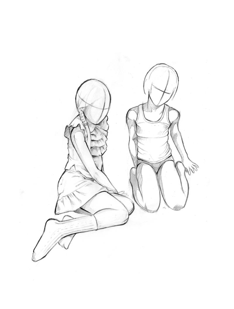 800x1054 Two Girls - 2 Girls Sketch