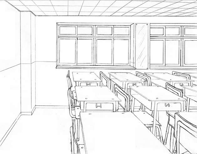 630x492 One Point Perspective Drawing The Ultimate Guide - 2 Point Perspective Sketch