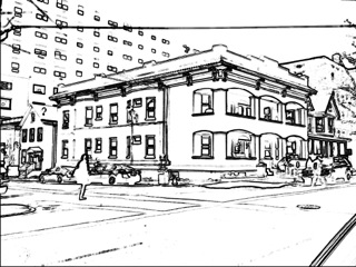 320x240 The Helpful Art Teacher Two Point Perspective - 2 Point Perspective Sketch