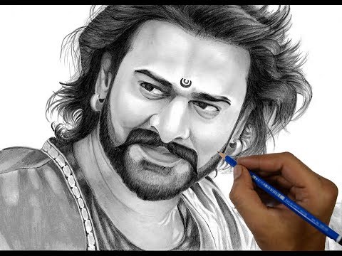 480x360 Drawing Bahubali Prabhas Bahubali 2 Realistic Sketch Timelapse - 2 Sketch