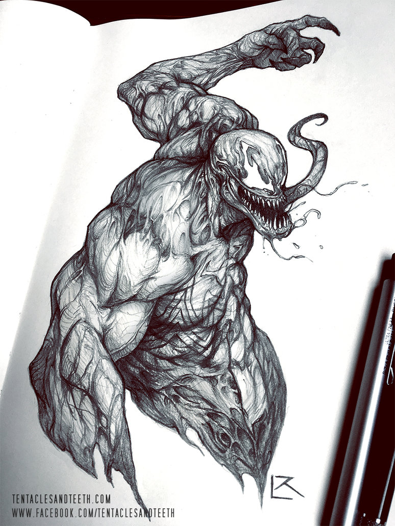774x1032 Venom Drawing By Tentaclesandteeth - 2018 Sketch