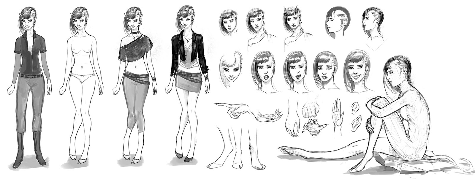 1600x603 Creature Amp Character Design Portfolio ~ The Art Of Fantasio - 2d Character Sketch