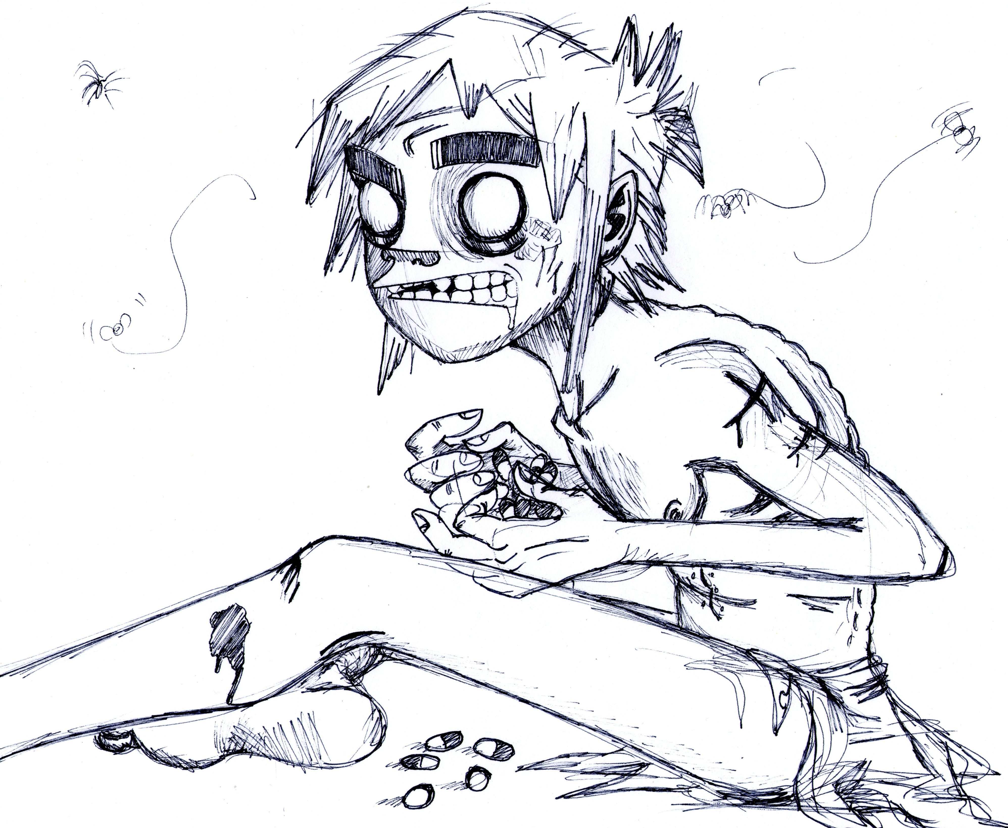 3991x3279 Gollum 2d Sketch By Glandence - 2d Sketch