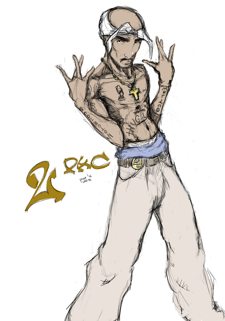 719x1024 2pac Sketch Nothin Like A Little 2pac. Manny - 2pac Sketch
