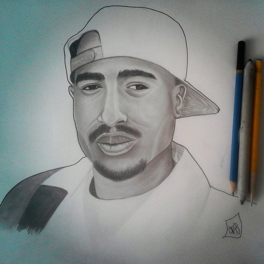 894x894 2pac Sketch By Jay3681 - 2pac Sketch