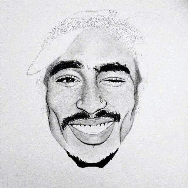 640x640 Tupac Shakur - 2pac Sketch