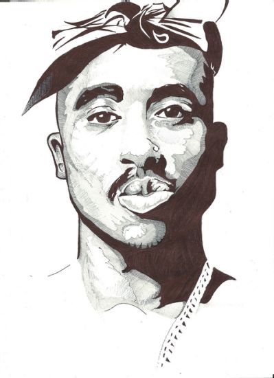 399x550 2pac By Arothug Stars 2pac And - 2pac Sketch