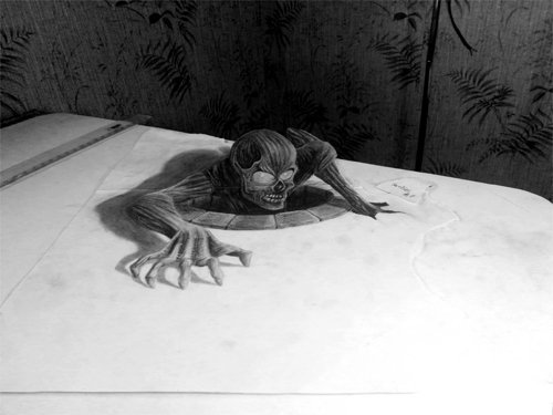 500x375 Unbelievable 3d Sketches That Will Make You Look Twice - 3 D Sketches