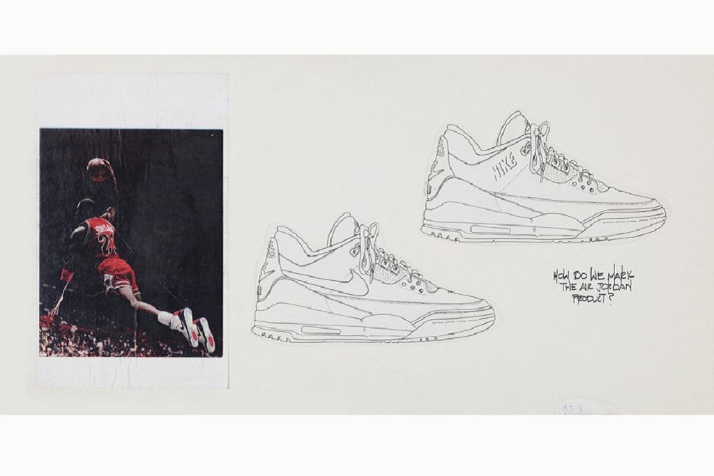 1024x683 Original Jordan 3 Sketch By Tinker Hatfield Is Revealed Unite + - 3 Sketch