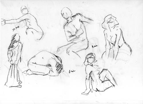 500x364 Lost In Wonder Figure Drawing - 30 Second Sketches
