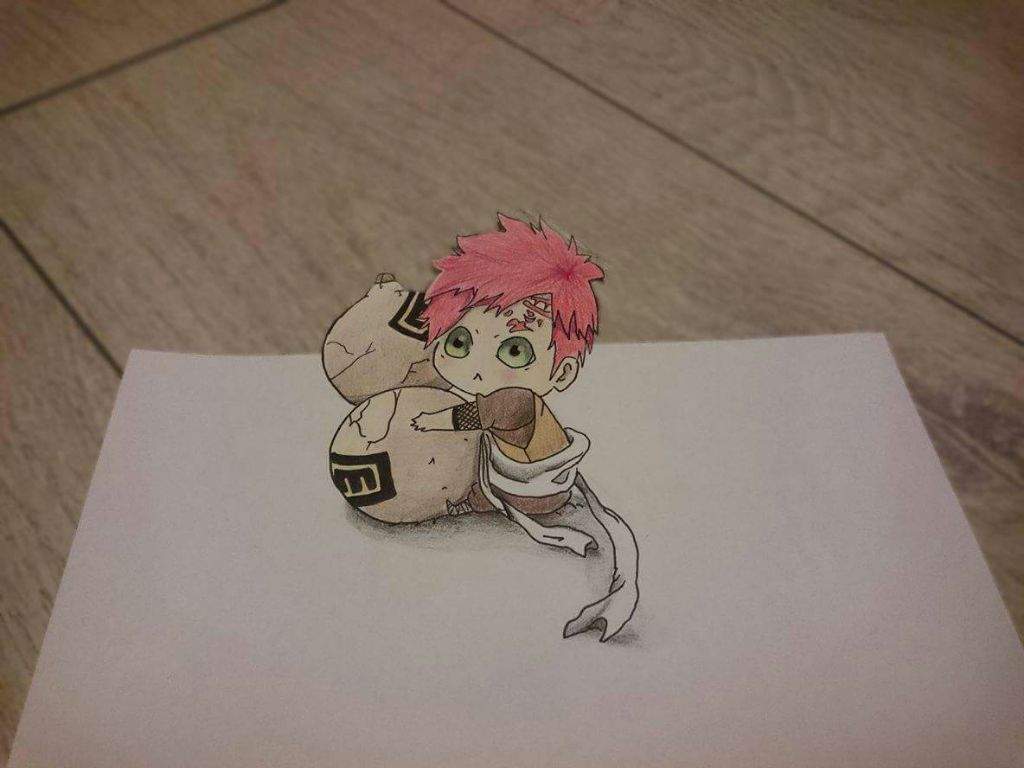 1024x768 Drawing 3d Gaara. Anime Amino - 3d Anime Sketch