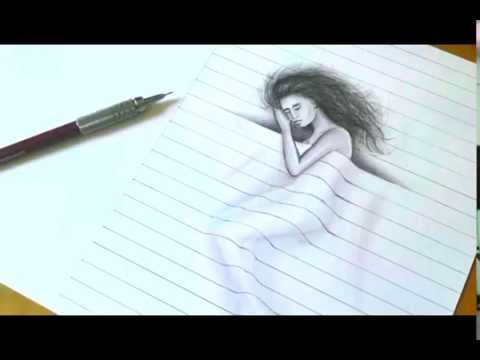 480x360 3d Drawing Girl - 3d Anime Sketch