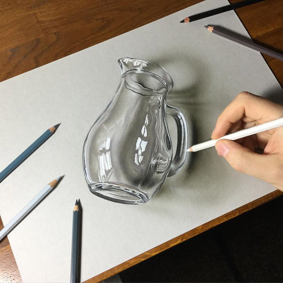 900x900 Hyper Realistic Illustrations By Marcello Barenghi Artside - 3d Art Sketch