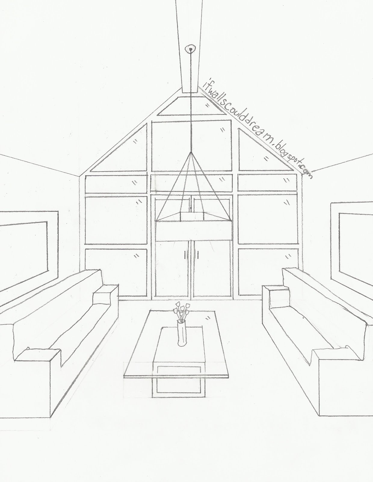 1240x1600 3d House Draw - 3d Bedroom Sketch