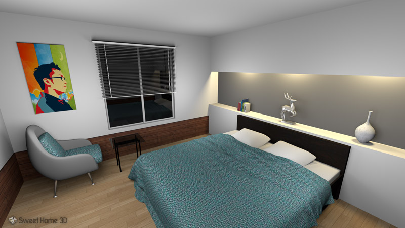 800x450 Sweet Home 3d - 3d Bedroom Sketch