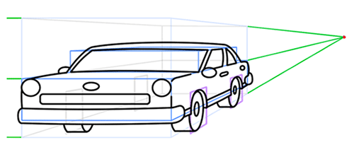 500x215 Car Drawing Lesson - 3d Car Sketch