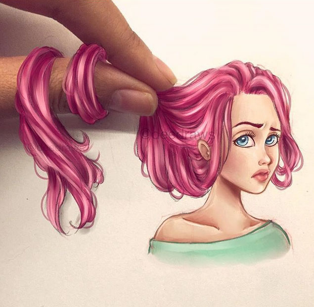 635x620 3d Drawing Cartoon By Dee Draws - 3d Cartoon Sketch