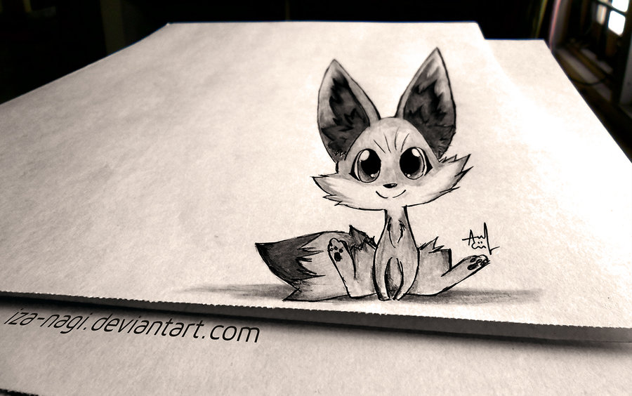 900x564 Fennekin - 3d Cartoon Sketch