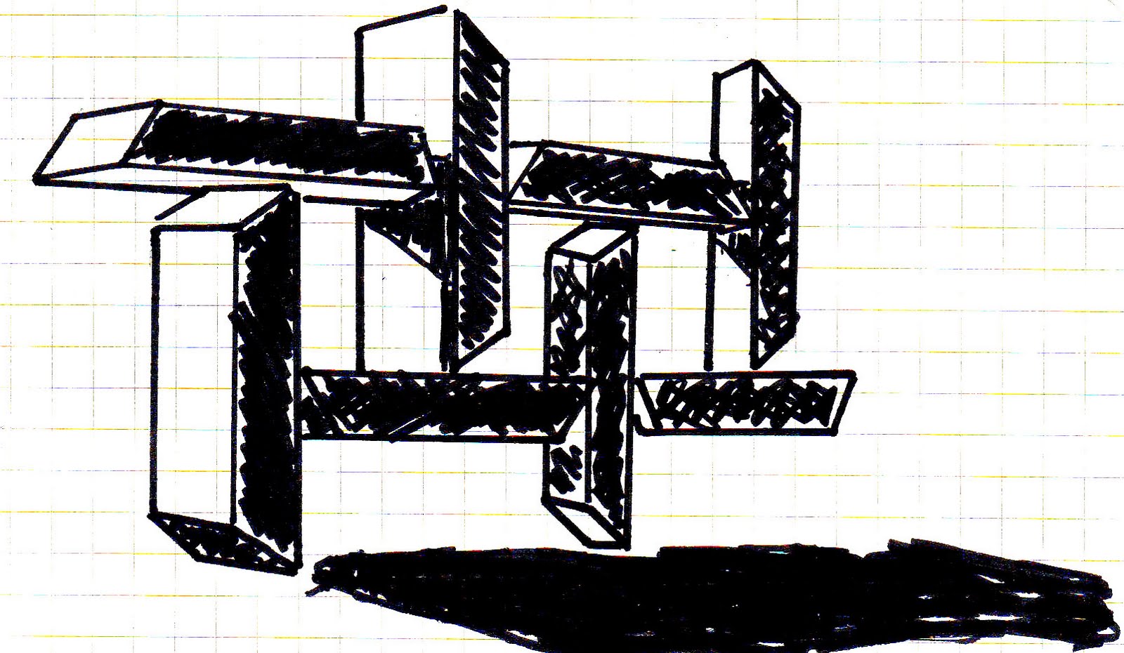 1600x930 Esther Lemuelu 3d Sketch Symmetry Asymmetry - 3d Cross Sketch