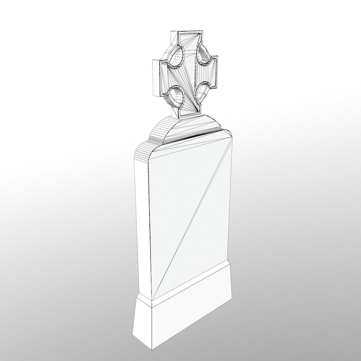 1200x1200 Grave With Cross And Moss 3d Asset Cgtrader - 3d Cross Sketch