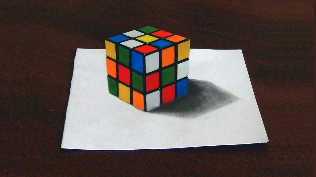 3d Cube Sketch at PaintingValley.com | Explore collection of 3d Cube Sketch