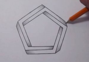 300x210 Amazing 3d Easy Drawings Simple 3d Drawings On Paper For Kids 3d - 3d Easy Sketch