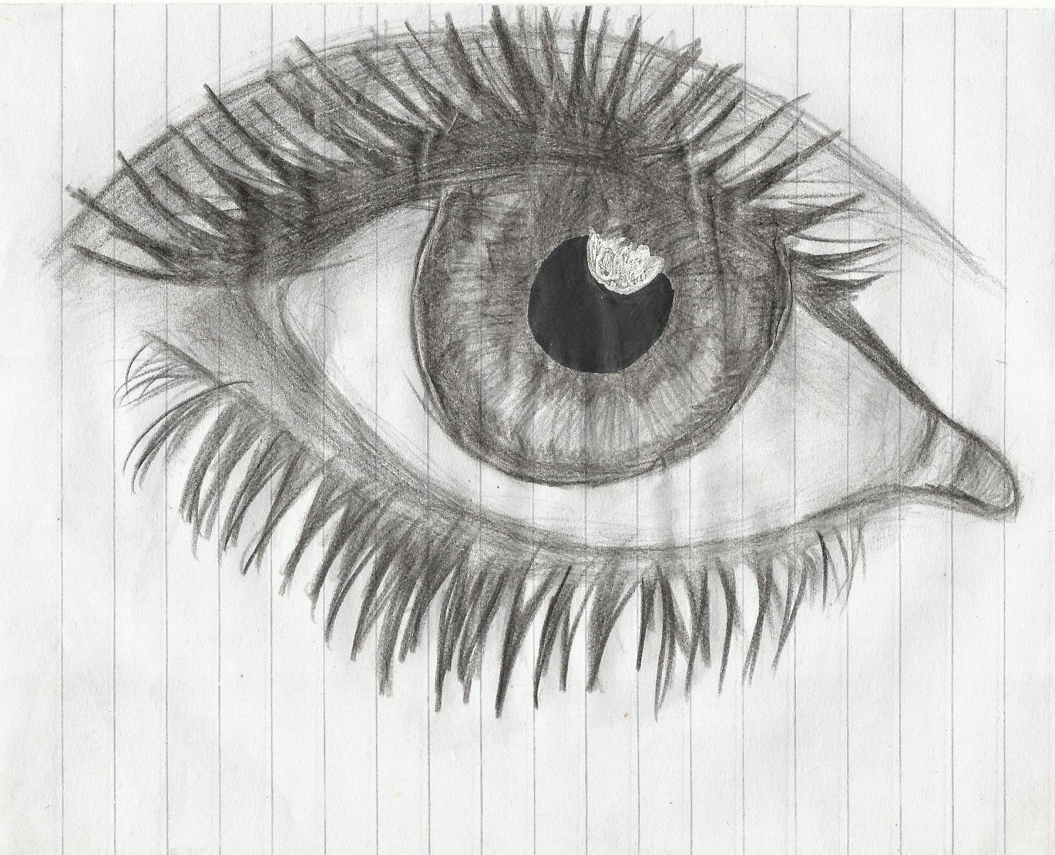 1482x1201 3d Eye Drawing - 3d Eye Sketch