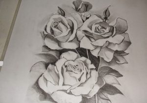 3d Flower Sketch at PaintingValley.com | Explore collection of 3d ...