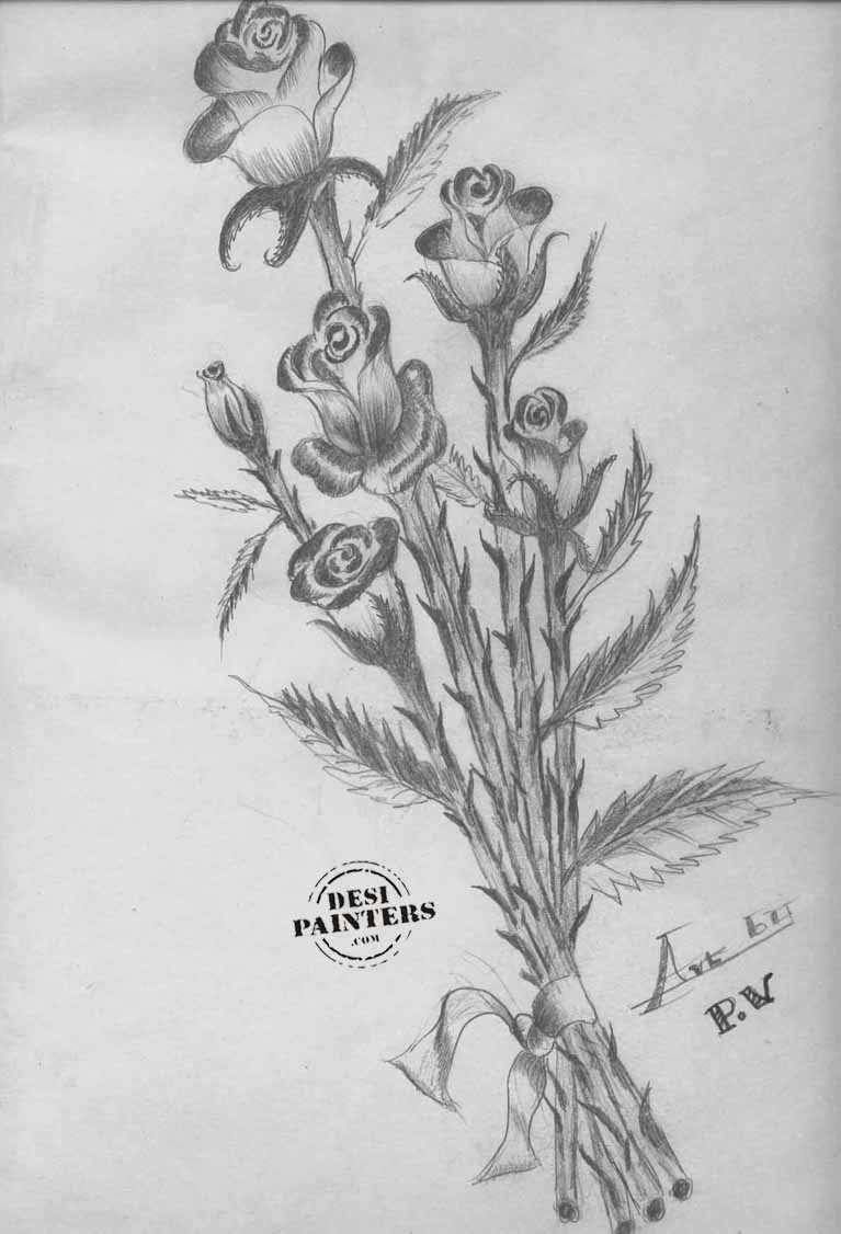 767x1126 Flowers Best Drawing Flowers Sketches Drawing 3d Flowers Pencil - 3d Flower Sketch