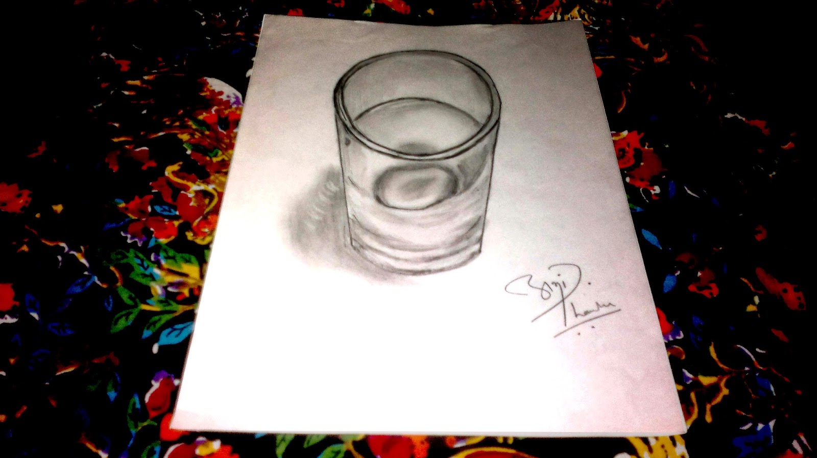 1600x898 3d Sketch Glass Abhishek Thamke Art Gallery - 3d Glass Sketch