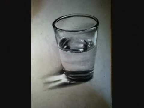 480x360 Crazy Water Glass Drawing 3d Illusion - 3d Glass Sketch