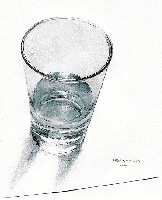 537x665 Melissa Hemmings On Twitter 3d Glass - 3d Glass Sketch