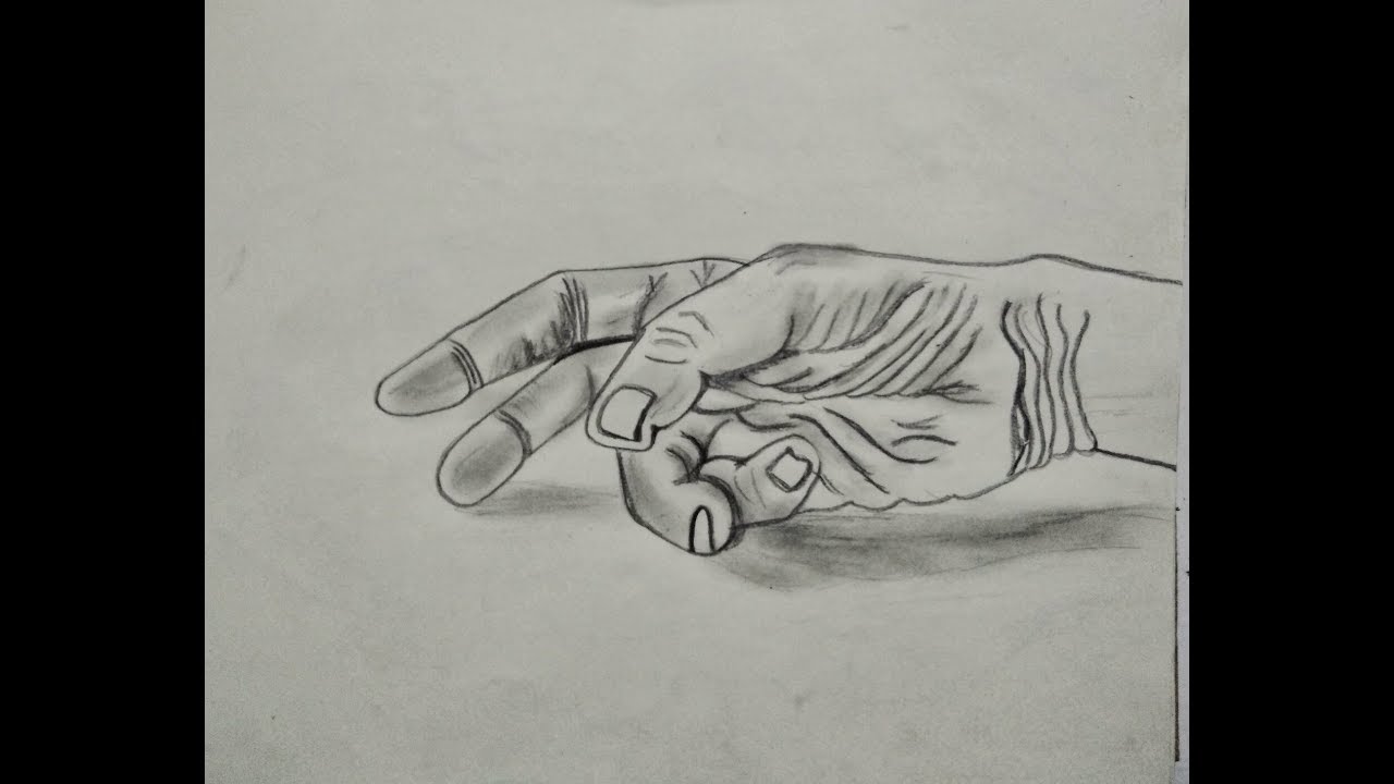 1280x720 How To Draw 3d Hand Sketch - 3d Hand Sketch
