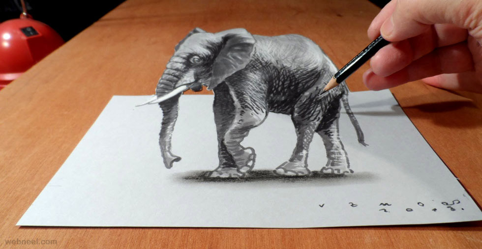 980x507 3d Pencil Drawings 5 - 3d Pencil Sketch